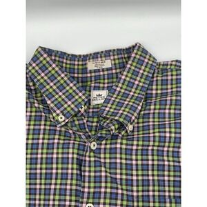 Peter Millar Shirt Mens XL Button‎ Down Multicolor Check Plaid Long Sleeve